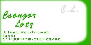 csongor lotz business card